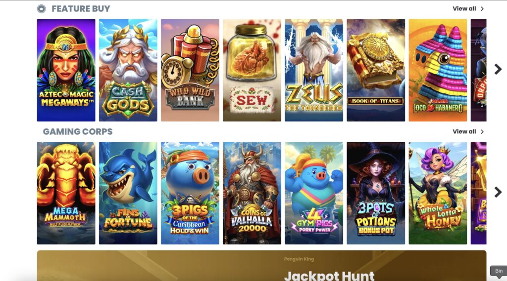 credit card casino games library